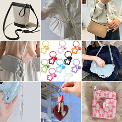 20шт 10-х цветные брелки из цинкового сплава&nbsp;KEYC-BBC0001-16