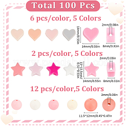 Perles de silicone&nbsp;SIL-SC0002-63