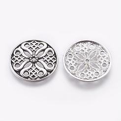 Сплавочные овальные бусины тибетского стиля &nbsp;LS-PALLOY-A14477-AS-FF