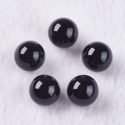 Cuentas de ónix negro natural, esfera de piedras preciosas, sin perforar / sin orificio, teñido, redondo, 10mm