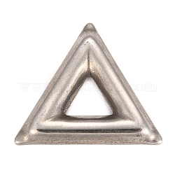 Anillos de enlace de 304 acero inoxidable, accesorios colgantes, triángulo, color acero inoxidable, 20x22.5x3mm