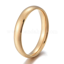 304 anelli a fascia piatta in acciaio inossidabile, oro, formato 5~12, diametro interno: 15~22mm, 4mm