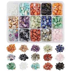 Perline di gemme naturali, per fare gioielli, 5~10mm, Foro: 0.3~1 mm, 15 pietre