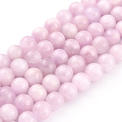Bewerten Sie eine natürliche Kunzit-Perlenstränge, Runde, Klasse A, 8 mm, Bohrung: 1 mm, ca. 46 Stk. / Strang, 15.16 Zoll (38.5 cm)