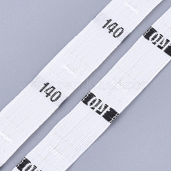 Kleidergrößenetiketten (140), Bekleidungszubehör, Größe Tags, weiß, 12.5 mm, ca. 10000 Stk. / Beutel
