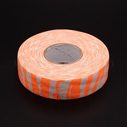 Nastro adesivo per mascheratura, nastro adesivo in poliestere testurizzato, per il confezionamento di boccette, arancione, 91~100.5x24.5~25mm, circa 27.34 yard (25 m) / rotolo