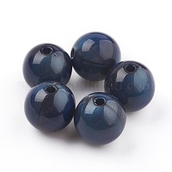 Acryl-Perlen, Nachahmung Tigerauge Perlen, Runde, Magenta, 7~7.5 mm, Bohrung: 1.8 mm, ca. 1900 Stk. / 500 g