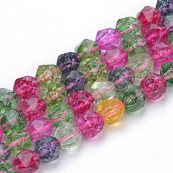 Synthetic Quartz/Piezoelectric Quartz Beads Strands, Round, Dyed, Faceted, 9.5~10x9mm, Hole: 1.5mm, about 37~39pcs/strand, 14.9 inch