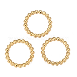 304 anelli di collegamento in acciaio inox, accessori pendenti, Forma anello, oro, 21x2.8mm, diametro interno: 16.5mm