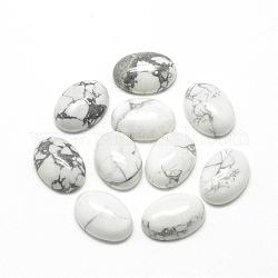 Natur Howlite Cabochons, Oval, 25x18x6~7 mm