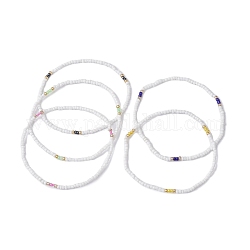 Glass Seed Beads Anklets for Women, Mixed Color, Inner Diameter: 2-3/4 inch(6.9cm)