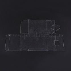 Boîtes d'emballage transparentes en plastique, cube, clair, 21.1x14 cm, cube: 7x7x7cm