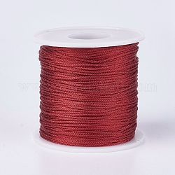Polyester-Metallfaden, rot, 1 mm, Ca. 100m / Rolle (109.36yards / Rolle)