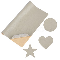 Gorgecraft 6 лист прямоугольной искусственной кожи самоклеющейся ткани, для дивана / сиденья, светло-серый, 30x20x0.04 см, 6 лист