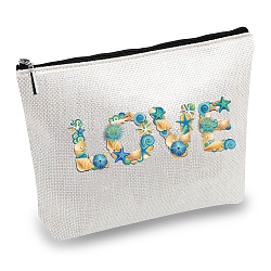 12# Cotton-polyester Bag, Stroage Bag, Rectangle, Word, 18x25cm