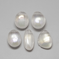 Pendentifs en cristal de quartz naturel électrolytique, pendentifs en cristal de roche, pépites, clair, 28~43x14~29x10~21mm, Trou: 2mm