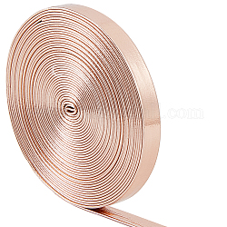 Gorgecraft Cordón plano de imitación de cuero de 5 m, para la decoración de almohadas, rosa brumosa, 8x1mm, alrededor de 5.47 yarda (5 m) / rollo