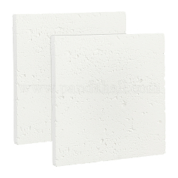 ジェッソジュエリーディスプレイプレート  ジュエリーディスプレイ用のジュエリートレイ  写真小道具  ホワイト  正方形  9.8x9.8x0.95cm