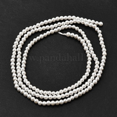 Гальванические оболочки жемчужные бусы пряди BSHE-K017-2mm-1