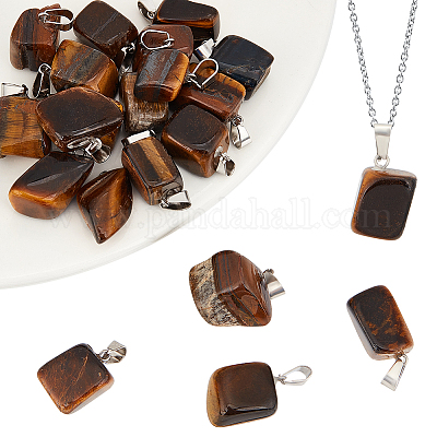 Подвески из натурального тигрового глаза G-BBC0001-50C-1