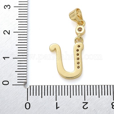 Латунные микро проложить кубического циркония подвески KK-M319-02G-U-1