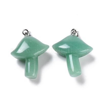 Естественный зеленый авантюрин подвески G-R480-02A-1