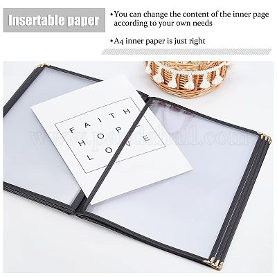 A4 пластиковый протектор книги меню AJEW-WH0300-01B-1