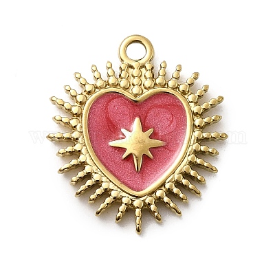 Подвески из нержавеющей стали 304 с эмалью STAS-I355-10G-02-1