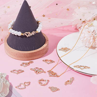 40 шт. 10 стиля сплава кристаллов стразы соединительные подвески ALRI-SC0001-31-1