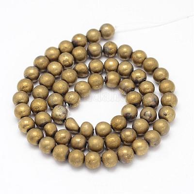 Гальванические нити шарик натуральный пирит G-G897-6mm-02-1