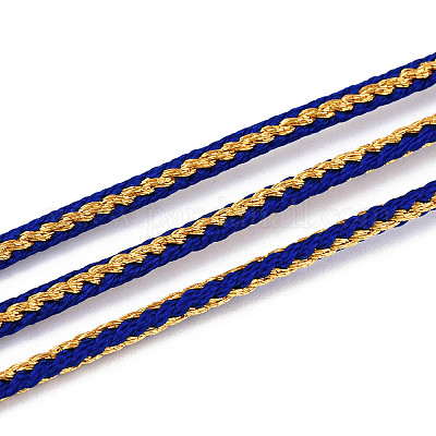 11 м поликоттоновый металлизированный плетеный шнур OCOR-N008-01B-1