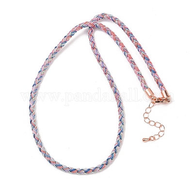 Изготовление ожерелий из круглого нейлонового хлопкового шнура диаметром 3.5 мм NJEW-C106-03RG-07-1