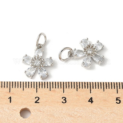 Латунные микро проложить кубического циркония подвески KK-U067-03P-04-1