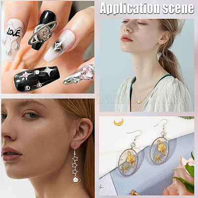 Кабошоны из цинкового сплава на космическую тему FIND-SC0011-74A-1