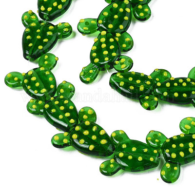 Бусины ручной работы ухабистой бисер нитей LAMP-T017-03-1