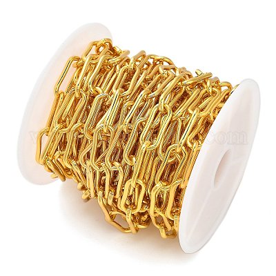 Овальные цепочки из скрепок из нержавеющей стали CHS-G040-01B-G-1