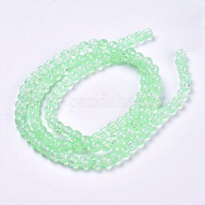 Стеклянные бусины кракле X-CCG-Q001-8mm-A28-1