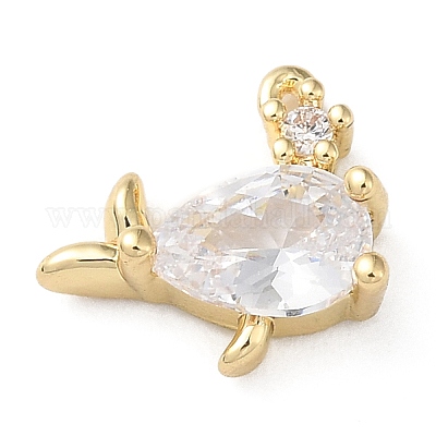 Латунные микро проложить кубический цирконий подвеска KK-H450-01C-G-1