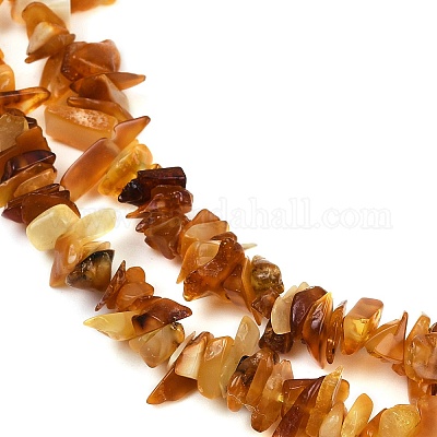 Натуральный янтарь чип бисер пряди G-E271-81-01-1