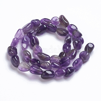 Natürlichen Amethyst Perlen Stränge&nbsp;G-G841-A02-1