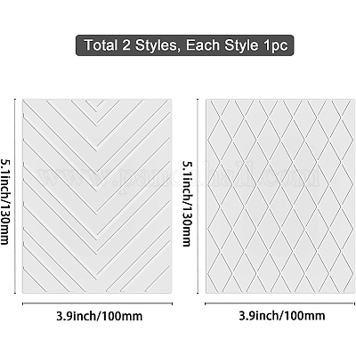 2 шт. 2 стиля углеродистой стали пластина для горячей фольги металлические штампы DIY-BC0005-61-1