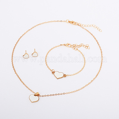 Браслеты из сплава сердечек с эмалью FS-WG7E308-01-1