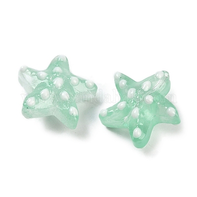 Бусы лэмпворк ручной работы LAMP-I027-09C-1