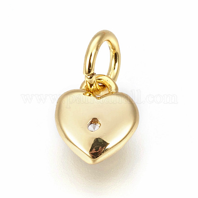 Латунные микро проложить кубического циркония подвески ZIRC-F095-04G-1