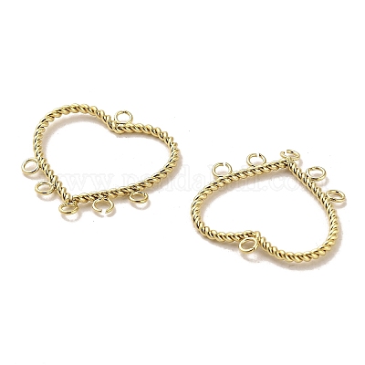 304 нержавеющая сталь люстра компонент сердце звенья STAS-L022-140G-1