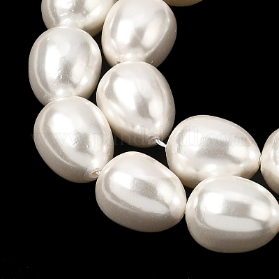 Fili di perle di conchiglie galvanizzate&nbsp;BSHE-B008-04-1