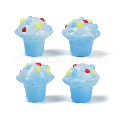 Стеклянные бугорчатые бусины GLAA-B025-01C-1