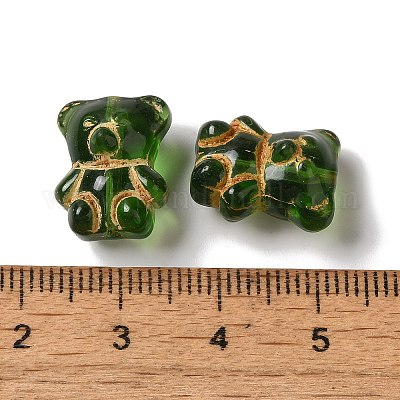 Прозрачные бусины лэмпворк LAMP-P065-06A-03-1