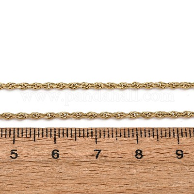 Ожерелья из цепочек из нержавеющей стали 304 толщиной 1.5 мм NJEW-T016-23G-1