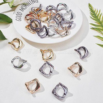 120 шт. 4 цвета ccb пластиковые соединительные кольца CCB-PH0001-12-1